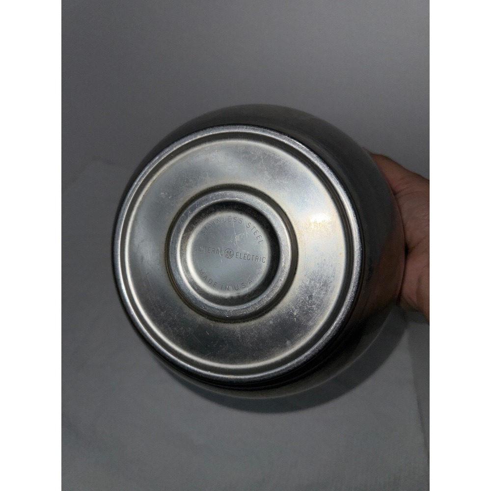 General Electric Stainless Steel Mixing Bowl Kitchen Prep Bowl‎ USA Made